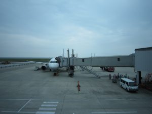 エアバス A320 大分空港にて