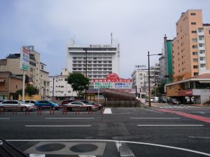 大分交通 別府北浜バスターミナル 別府駅方向から撮影