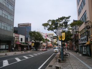JR別府駅から別府北浜バスターミナルへの道のり
