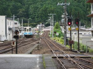 土佐くろしお鉄道 窪川駅 2・3番線から宿毛・宇和島方向を撮影