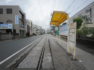 土佐電鉄 伊野駅前電停 隣の伊野電停まで100mぐらいです