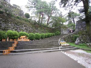 高知城 天守閣への2つ目の石段