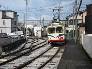土佐電鉄 後免町駅 降車ホーム