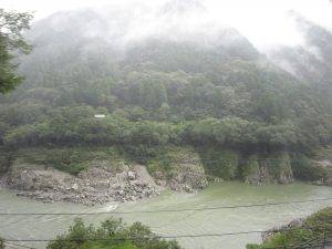 JR土讃線 大歩危・小歩危 特急南風より