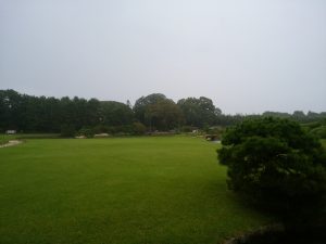 岡山後楽園 見渡す限りの芝生