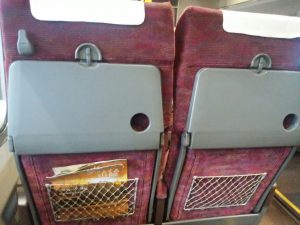 特急やくも 普通車 シート背面