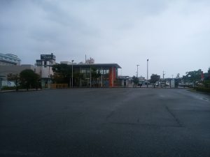一畑電車 松江しんじ湖温泉駅 駅前ロータリー