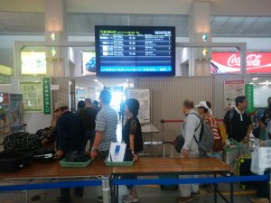 岡山空港 国内線 手荷物検査場