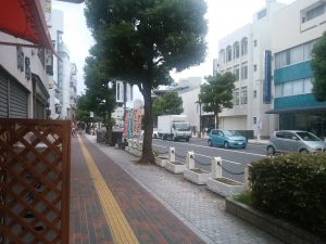 倉敷中央通り 倉敷美観地区へは、こっちを通る方が無難な気がします