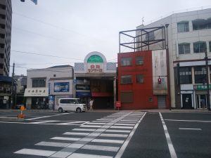 倉敷センター街 アーケード入口 倉敷美観地区へ商店街経由で行くときの入り口です