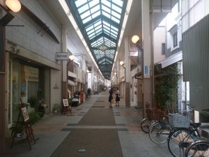 倉敷 えびす通 商店街 アーケード内