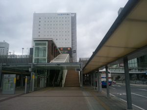 ホテル ヴィアイン岡山 建物 岡山駅西口にあります