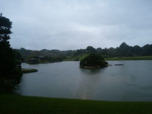 岡山後楽園 沢の池
