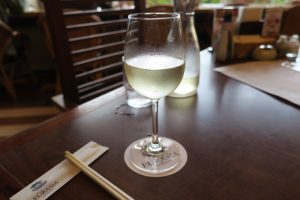 白ワイン デキャンター 舞浜ユーラシアにて