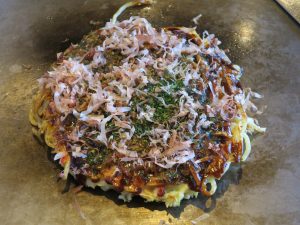 お好み焼き ゆかり お好み焼きランチ 豚玉モダン +200円でモダン焼きにしてくれます