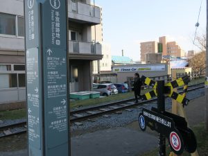旧手宮線 手宮線跡地 中央通りにて