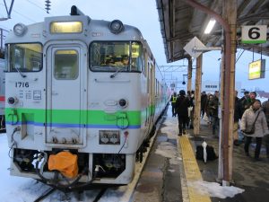JR留萌本線 深川駅 6番線 主に留萌本線で留萌方面に行く列車が発着します