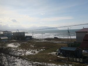 JR留萌本線 留萌-増毛 列車は海沿いのルートを走ります
