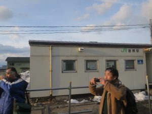 JR留萌本線 舎熊駅 典型的な貨車駅舎です