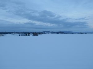 JR留萌本線 留萌-深川 車窓は一面の銀世界です