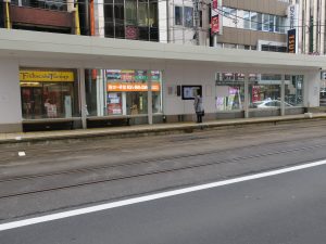 札幌市電 西4丁目電停 外回りホーム