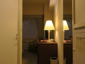 ホテルマイステイズプレミア札幌パーク(旧アートホテルズ札幌) セミダブルルーム 室内 玄関方向から撮影