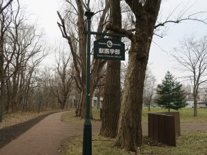北海道大学 獣医学部 看板