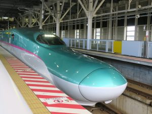 北海道新幹線 はやぶさ E5系 前面 新函館北斗駅にて