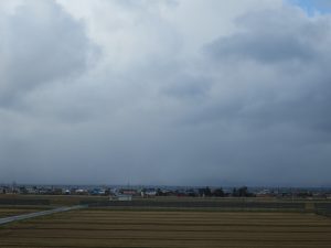 北海道新幹線 はやぶさ 車窓から 運が良ければ津軽海峡が見えます