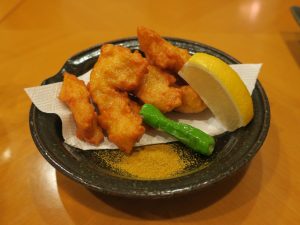 とり天 ルートイングランティア函館駅前 食・呑み処「花々亭」にて