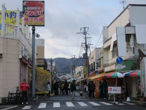 函館朝市 函館駅方向からの入り口