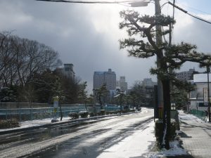 函館 湯の川温泉 湯の川温泉電停から湯の川温泉中心街への道のり