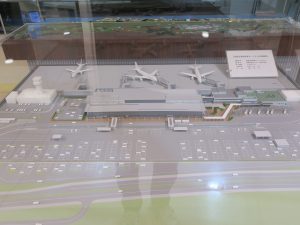 函館空港 国内線旅客ターミナルの模型