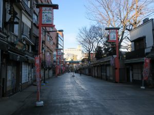 東京浅草 浅草寺 伝法院通り