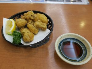アンコウの唐揚げ 浅草ROX まつり湯にて