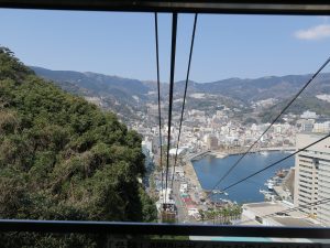アタミロープウェイ 車内からの景色