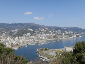 熱海城 展望台からの景色 サンビーチ方向