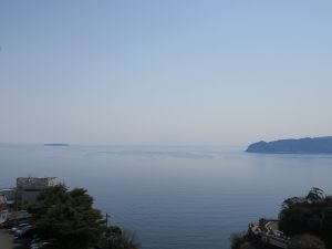 熱海城 付近の展望台からの景色 早島方向