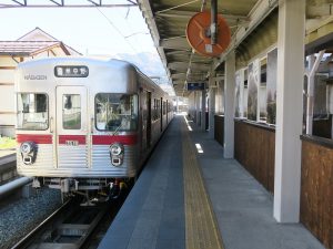 長野電鉄線 3500系 前面 湯田中駅にて