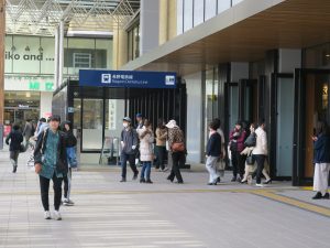 長野電鉄線 長野駅 善光寺口の地下駅入り口