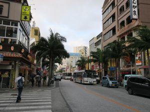 沖縄県 那覇市 国際通り 南国ムードが漂います
