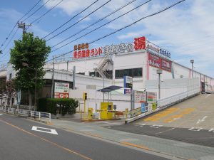 東京健康ランド まねきの湯 建物外観