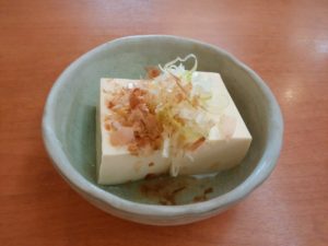 冷や奴 まつり湯にて