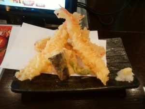 天ぷらの盛り合わせ 小田原お堀端 万葉の湯にて
