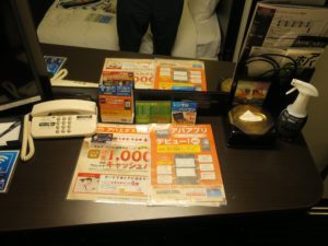 アパホテル大阪肥後橋駅前 シングルルーム デスク