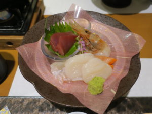 浅虫温泉 ホテル南部屋・海扇閣 夕食 お刺身