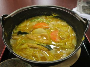 ほうとう 石和温泉 薬石の湯 瑰泉にて