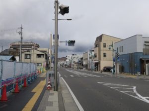 松本 西堀通り 中心街に近いというのに住宅地のような感じです