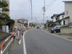 松本 西堀通り 松本税務署の前です