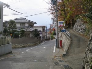 松本 浅間温泉 普通の住宅地にしか見えない光景